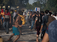 After a sudden border closure along the Balkan route, migrants and refugees rioted and threw rocks at Hungarian border police, who responded...