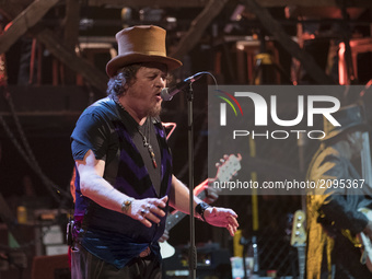 The Italian singer Zucchero performs during a concert of the Universal Music Festival at the Royal Theater in Madrid, Spain, 25 July 2017. (