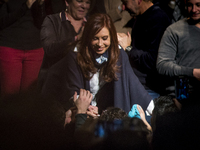 On August 1st. 2017 in Malvinas Argentinas, Buenos Aires, Argentina. The Former president of Argentina and current pre-candidate for nationa...