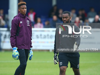 West Ham United U23s Nathan Trott
during Friendly match between Billericay Town and West Ham United XI at AGP Arena, Billericay,  England on...