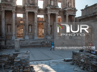 Roman Ruins in Ephesus, Turkey. Photo taken on 22 July 2013. (