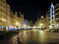 Rynek Square in Wroclaw, Poland. 01 August  2018 (