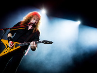 Dave Mustaine of the american heavy metal band Megadeth performing live at Carroponte, Sesto San Giovanni, Italy on 8 August 2017. (