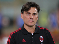 Head coach of Milan Vincenzo Montella during the Pre-Season Friendly match between AC Milan and Villareal at Stadio Angelo Massimino on Augu...