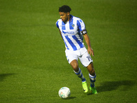 Cole Kpekawa of Colchester United
during Carabao Cup First Round match between Colchester United and Aston Villa at Colchester Community Sta...