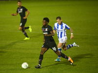 Aston Villa's Joshua Onomah
during Carabao Cup First Round match between Colchester United and Aston Villa at Colchester Community Stadium,...