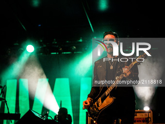 Scott Holiday of the american blues rock band Rival Sons performing live at Carroponte Milan Italy. (