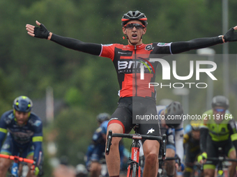 Dylan Teuns of Belgium from BMC Racing Team wins the opening stage, the 156.5km from Engenes (on Andorja Island) to Narvik, during the Arcti...
