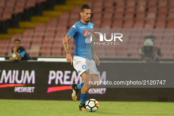 Marek Hamsik of SSC Napoli during the Pre-season Frendly match between SSC Napoli and RCD Espanyol at Stadio San Paolo Naples Italy on 10 Au...