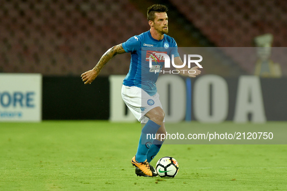 Christian Maggio of SSC Napoli during the Pre-season Frendly match between SSC Napoli and RCD Espanyol at Stadio San Paolo Naples Italy on 1...