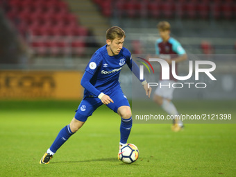 Jose Bowler of Everton Under 23s
during Premier League 2 Division 1 match between West Ham United Under 23s and Everton Under 23s at Dagenha...