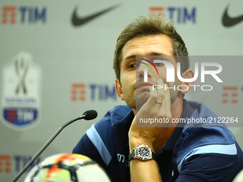 Senad Lulic of SS Lazio during Press Conference for TIM Super Cup 2017 on August 12, 2017 in Rome, Italy.(