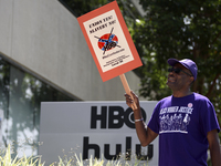 Activists gather in front of HBO’s offices in Santa Monica to protest the new HBO series, Confederate. Santa Monica, California on August 12...