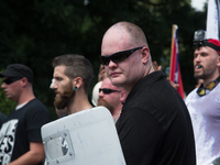 White nationalists, neo-Nazis and members of the 'alt-right' are forced out of Lee Park after the 'Unite the Right' rally was declared an un...