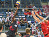 Sharone Evans Vernon (CAN), during the prestigious 2017 Hubert Wagner Memorial - volleyball friendly tournament match between Canada and Fra...