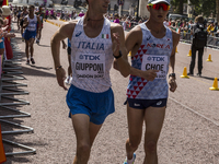 Men 20 K Race Walk at IAAF World Championships in London, UK on August 13, 2017. The race took place on The Mall, most picturesque street of...
