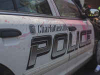A Charlottesville police cruiser was paint bombed on 12 August 2017 in Charlottesville, Virginia, USA.  The Unite the Right instigated brawl...