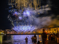 Semana Grande Donosti - The pyrotechnics Hermanos Caballer during your participation in the contest of fireworks in San Sebastian. San Sebas...