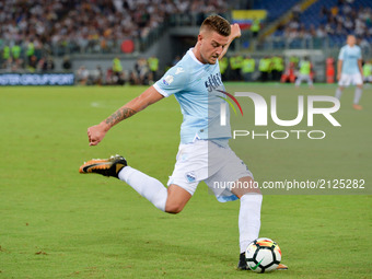 Sergej Milinkovic-Savic during the Italian SuperCup TIM football match Juventus vs lazio on August 13, 2017 at the Olympic stadium in Rome....