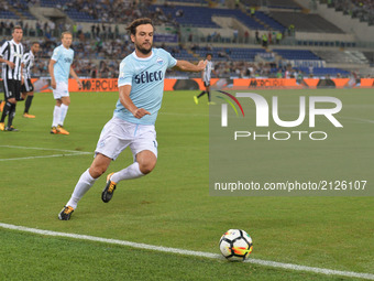 Marco Parolo during the Italian SuperCup TIM football match Juventus vs lazio on August 13, 2017 at the Olympic stadium in Rome. (