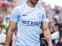 19 Leroy Sane from Germany of Manchester City during the Costa Brava Trophy match between Girona FC and Manchester City at Estadi de Montili...