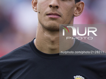 Portrait of Bounou from Marrakesh of Girona FC  during the Costa Brava Trophy match between Girona FC and Manchester City at Estadi de Monti...