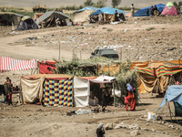 Yazidi refugees enter Zakho Iraq, thousands have crossed the Tigris river form Syria to come to the UN camps being set up across Dohuk. The...