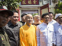 National Awakening Party Leader Muhaimin Iskandar with his people visiting the Budha Temple at Kota-North Jakarta, Indonesia, on 3 September...