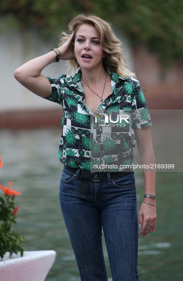 Venice, Italy. 07 September, 2017. Claudia Gerini arrive at  the Hotel Excelsior 