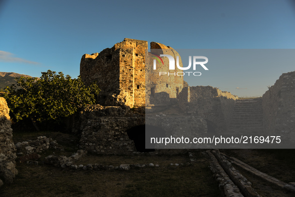The Rhion Fortress, also known as Castro of the Morea, build by Sultan Bayayid II, captured by Andrea Doria in 1603 covering the so called l...