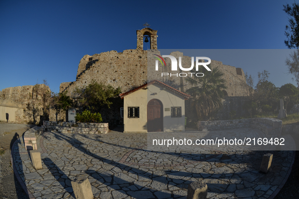 The Rhion Fortress, also known as Castro of the Morea, build by Sultan Bayayid II, captured by Andrea Doria in 1603 covering the so called l...