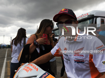 Marc Marquez of Repsol Honda Team before the presentation press conference of the Tribul Mastercard Grand Prix of San Marino and Riviera di...