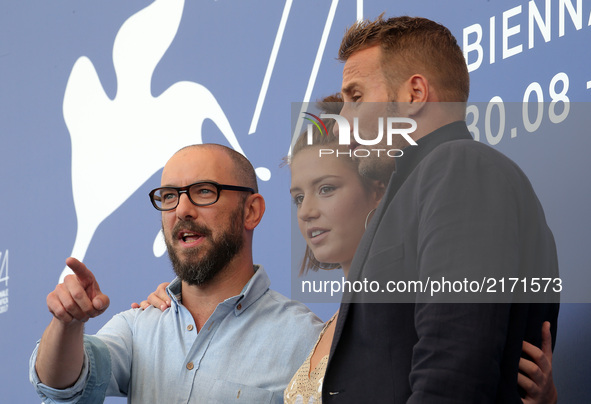 Michael R. Roskman, Adele Exarchopoulos and Matthias Schoenaerts  attends the 'Racer And The Jailbird (Le Fidele)' photocall during the 74th...