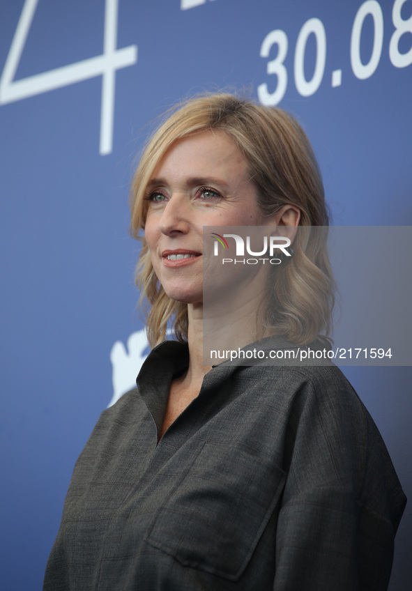 Lea Drucker attends the photocall of the movie 'Jusqu' la Garde' presented in competition at the 74th Venice Film Festival   on September 8,...