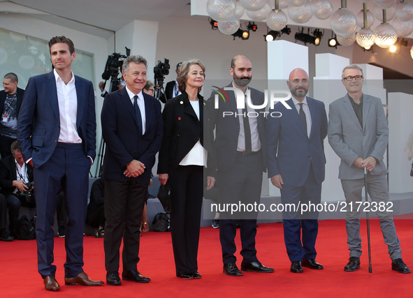 Venice, Italy. 08 September, 2017.  The cast of the movie 'Hannah' presented in competition at the 74th Venice Film Festival  