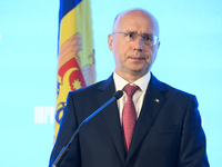 Moldovan Prime Minister Pavel Filip attend a conference, dedicated to transport issues, in Odesa, Ukraine September 8, 2017. (