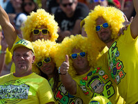 Valentino Rossi fans during the Qualifying of the Tribul Mastercard Grand Prix of San Marino and Riviera di Rimini, at Misano World Circuit...