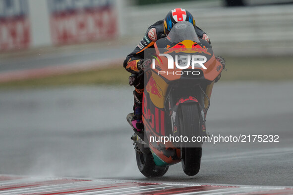 Bradley Smith of Red Bull KTM Factory Racing during the Warm Up of the Tribul Mastercard Grand Prix of San Marino and Riviera di Rimini, at...