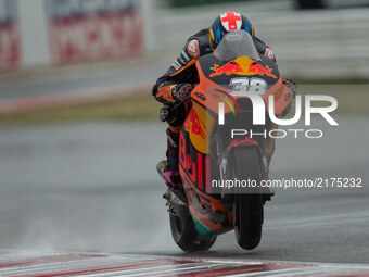 Bradley Smith of Red Bull KTM Factory Racing during the Warm Up of the Tribul Mastercard Grand Prix of San Marino and Riviera di Rimini, at...