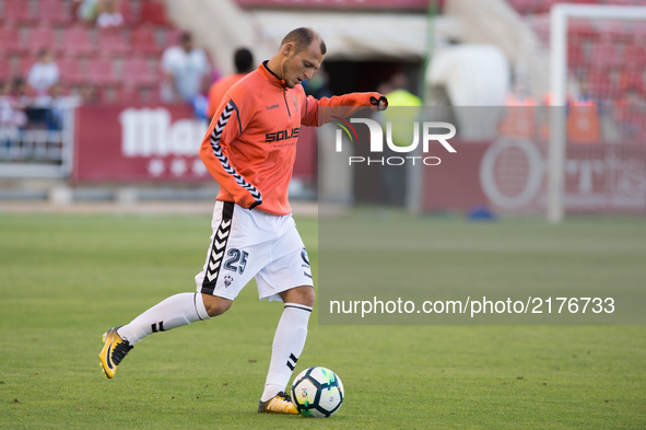 Roman Zozulya during the La Liga second league (LaLiga 123) match between Albacete Balompié and Club deportivo Lugo at Carlos Belmonte stadi...