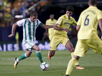  17 Joaquin of Real Betis Balompie (L) in action against 16 Rodrigo Hernandez of Villarreal CF (R)   during  spanish La Liga match between V...