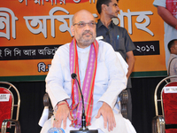 BJP Chief Amit Shah during special convention in Kolkata on Sep 11, 2017. (