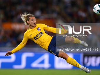 Uefa Champions League: Group C Roma v Atletico de Madrid 
Antoine Griezmann of Atletico at Olimpico Stadium in Rome, Italy on September 12,...