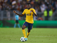 
Thomas Partey of Atletico  during the UEFA Champions League Group C football match between AS Roma and Atletico Madrid on September 12, 201...