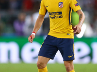 
Saul Niguez of Atletico  during the UEFA Champions League Group C football match between AS Roma and Atletico Madrid on September 12, 2017...