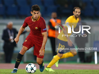 
Diego Perotti of Roma  during the UEFA Champions League Group C football match between AS Roma and Atletico Madrid on September 12, 2017 at...
