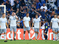 Delusion of Everton players after the goal of 1-0  during the UEFA Europa League Group E football match Atalanta vs Everton at The Stadio Ci...