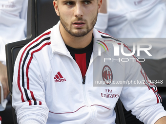 Patrick Cutrone (A.C. Milan) during Serie A match between Milan v Udinese, in Milan, on September 17, 2017 (