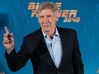 Harrison Ford atends the 'Blade Runner 2049' movie photocall at 'Villamagna Hotel' in Madrid on September 19, 2017 (