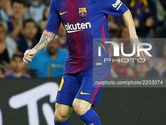 Leo Messi during La Liga match between FC Barcelona v SC Eibar , in Barcelona, on September 19, 2017.  (